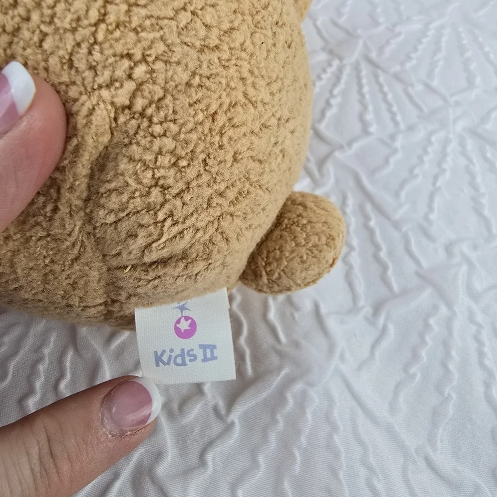 Kids II‎ Brown Teddy Bear Praying Patches Plush Toy Praying Prayer See Photos